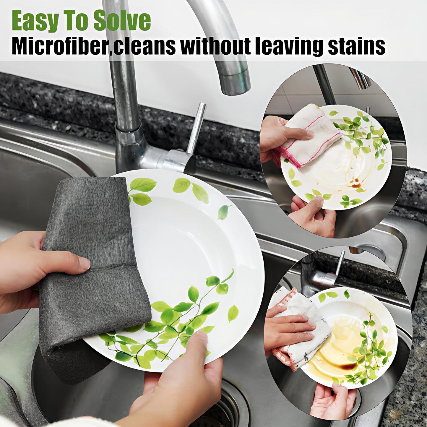 Ultra Absorbent Magic Cleaning Cloth 🧼✨(Buy 5 Get 5 Free🔥🔥)